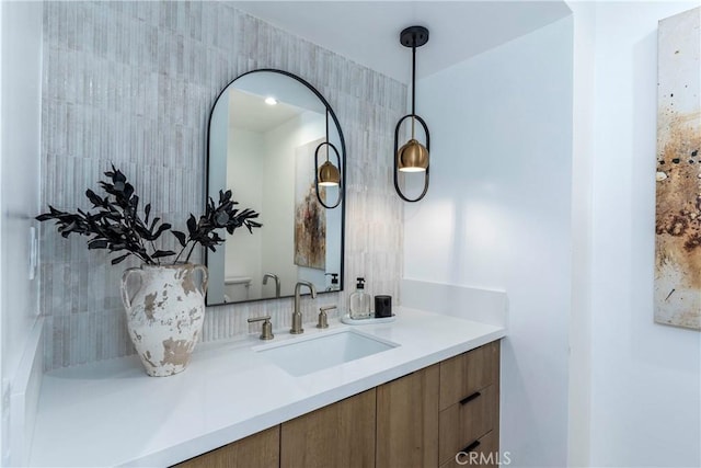 22608 Crespi St, Woodland Hills, CA 91364 - bathroom featuring vanity and toilet