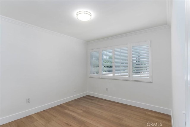 22608 Crespi St, Woodland Hills, CA 91364 - unfurnished room with crown molding and light wood-style floors