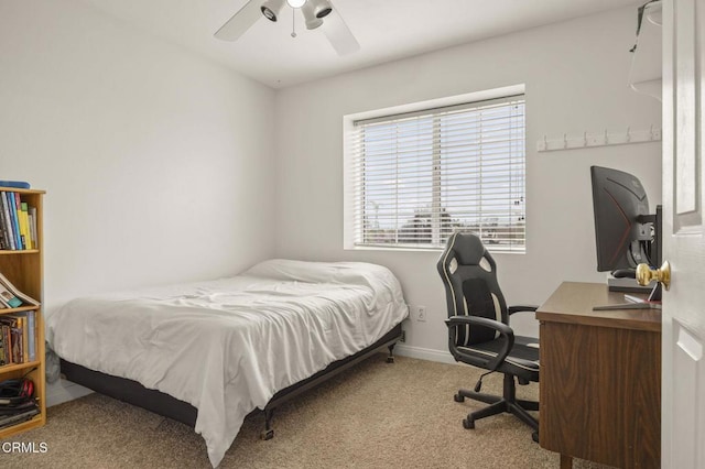 1531 Daphne Ave, Ventura, CA 93004 - carpeted bedroom with an office area and a ceiling fan