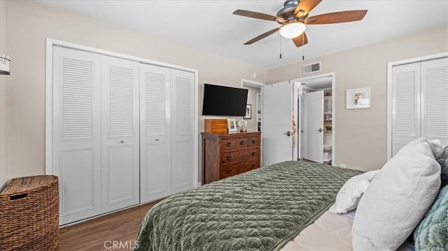 1052 Golden Rain St, Upland, CA 91786 - bedroom featuring wood finished floors and a ceiling fan