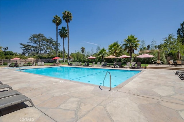 348 Clubhouse Dr, Santa Maria, CA 93455 - community pool featuring a patio area
