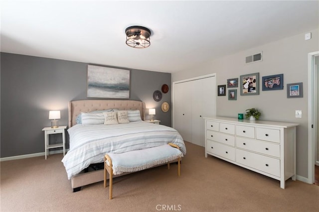 348 Clubhouse Dr, Santa Maria, CA 93455 - bedroom with light colored carpet and a closet