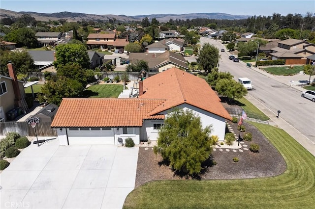 348 Clubhouse Dr, Santa Maria, CA 93455 - aerial perspective of suburban area with a mountainous background