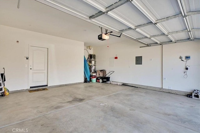 5516 Sunhaven St, Marysville, CA 95901 - garage with a garage door opener and electric panel