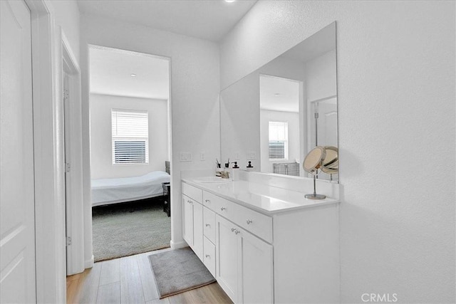 5516 Sunhaven St, Marysville, CA 95901 - ensuite bathroom with wood finished floors and vanity
