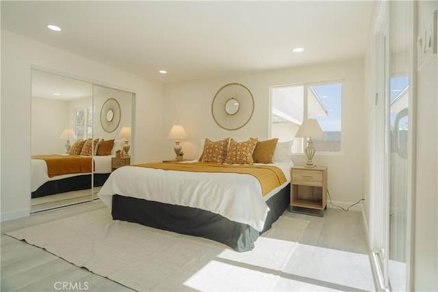 722 W Cully Dr, Orange, CA 92865 - bedroom featuring a closet and recessed lighting
