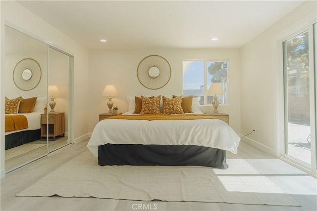 722 W Cully Dr, Orange, CA 92865 - bedroom featuring access to outside and recessed lighting