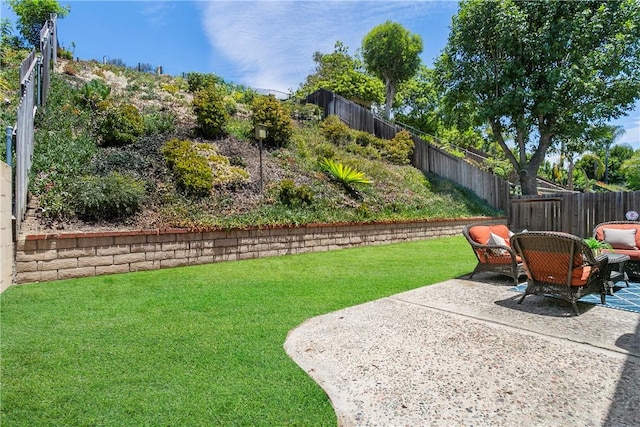 26551 Fresno Dr, Mission Viejo, CA 92691 - fenced backyard featuring a patio area