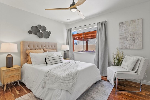 26551 Fresno Dr, Mission Viejo, CA 92691 - bedroom featuring wood finished floors and ceiling fan