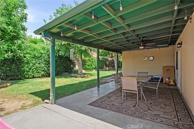 7420 London Ave, Rancho Cucamonga, CA 91730 - view of patio featuring outdoor dining space