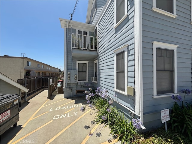6233 Haviland Ave, Whittier, CA 90601 - view of home's exterior with a balcony and cooling unit