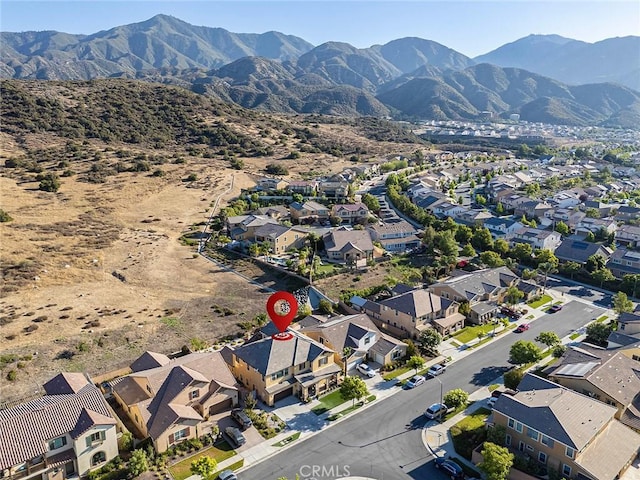 11905 Flicker Cv, Corona, CA 92883 - aerial view of residential area featuring a mountain backdrop