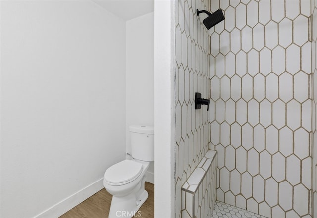 22959 Vought St, Moreno Valley, CA 92553 - full bath featuring a tile shower and wood finished floors