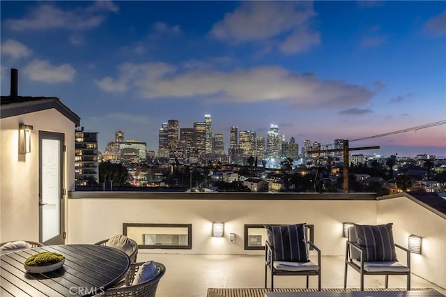 9551/2 Everett St, Los Angeles, CA 90026 - view of patio with a view of skyline
