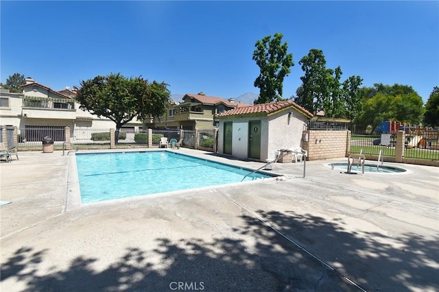 10246 Chaparral Way Unit G, Rancho Cucamonga, CA 91730 - community pool featuring a patio