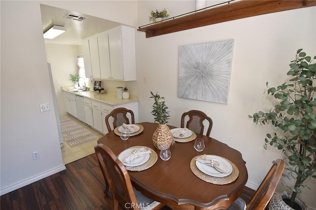 10246 Chaparral Way Unit G, Rancho Cucamonga, CA 91730 - dining area featuring light wood-style floors and baseboards