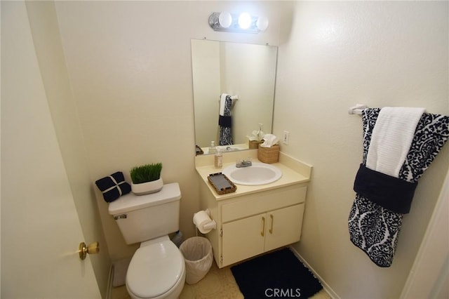 10246 Chaparral Way Unit G, Rancho Cucamonga, CA 91730 - half bathroom featuring vanity and toilet