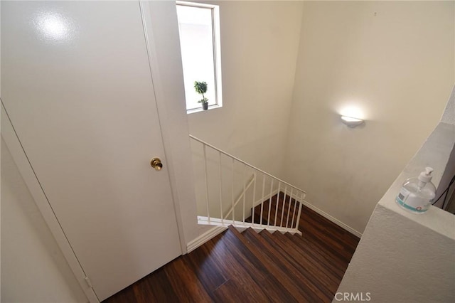 10246 Chaparral Way Unit G, Rancho Cucamonga, CA 91730 - staircase featuring wood finished floors