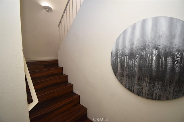 10246 Chaparral Way Unit G, Rancho Cucamonga, CA 91730 - stairs with wood finished floors and baseboards