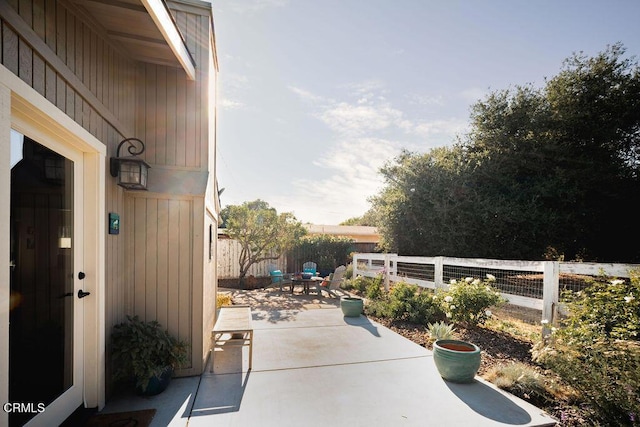 3041 Fairlea Rd, Santa Ynez, CA 93460 - fenced backyard featuring a patio and outdoor dining area