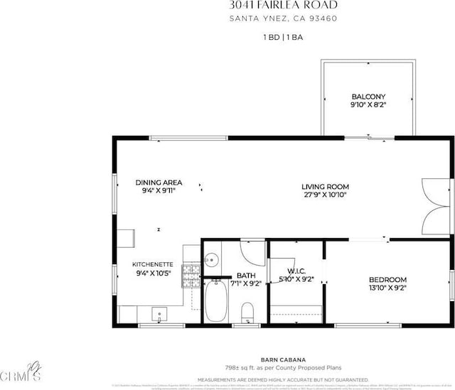 3041 Fairlea Rd, Santa Ynez, CA 93460 - view of floor plan / room layout