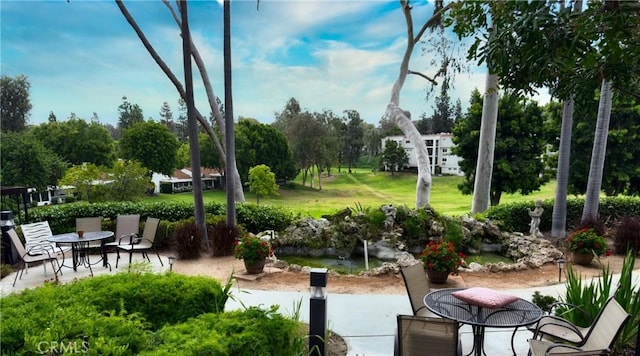 24055 W Paseo Del Lago Unit 753, Laguna Woods, CA 92637 - view of patio featuring view of wooded area