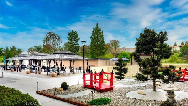 24055 W Paseo Del Lago Unit 753, Laguna Woods, CA 92637 - view of community with a gazebo and a patio