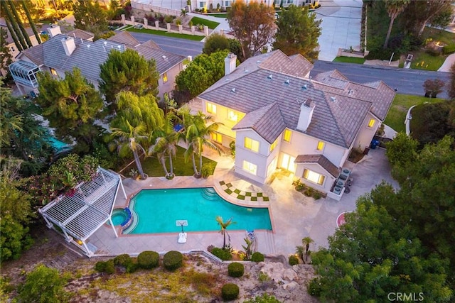2832 Oak Knoll Dr, Diamond Bar, CA 91765 - view of subject property featuring a pool area