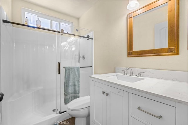 25211 Dana Ln, Moreno Valley, CA 92551 - bathroom featuring vanity and a stall shower
