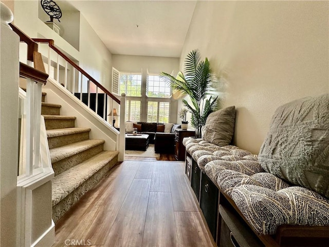 27721 Rubidoux, Mission Viejo, CA 92692 - living area with wood finished floors and stairs