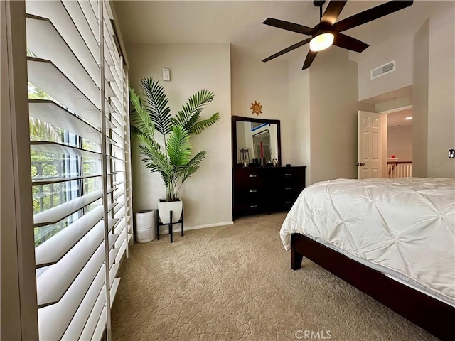 27721 Rubidoux, Mission Viejo, CA 92692 - carpeted bedroom with a high ceiling and a ceiling fan