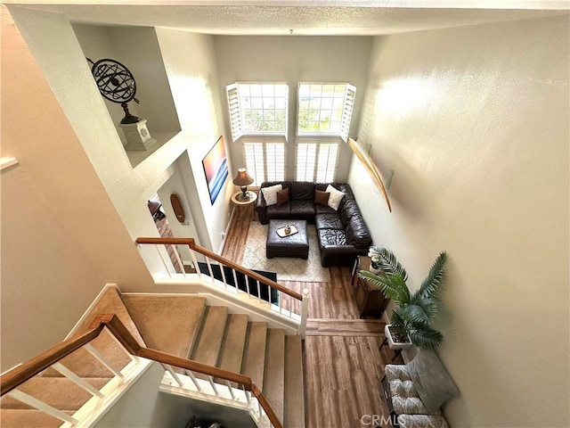 27721 Rubidoux, Mission Viejo, CA 92692 - stairway featuring wood finished floors