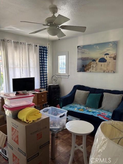 711 N Crane Ave, Compton, CA 90221 - living room featuring ceiling fan