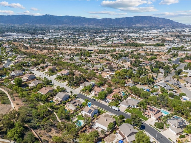 775 Via Blairo, Corona, CA 92879 - aerial view of property and surrounding area featuring a mountain backdrop and nearby suburban area