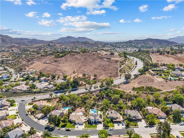 775 Via Blairo, Corona, CA 92879 - aerial view of property and surrounding area with a mountain backdrop and nearby suburban area