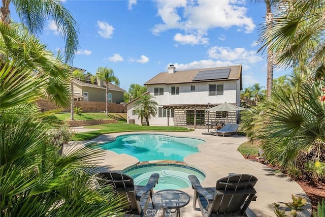 775 Via Blairo, Corona, CA 92879 - view of pool with a patio area and a pool with connected hot tub