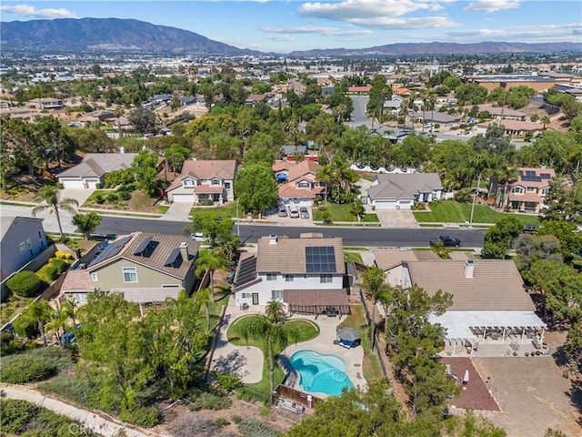 775 Via Blairo, Corona, CA 92879 - aerial perspective of suburban area featuring mountains and a pool
