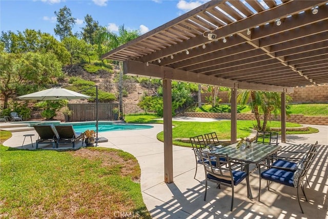775 Via Blairo, Corona, CA 92879 - fenced backyard with a patio area and a pergola