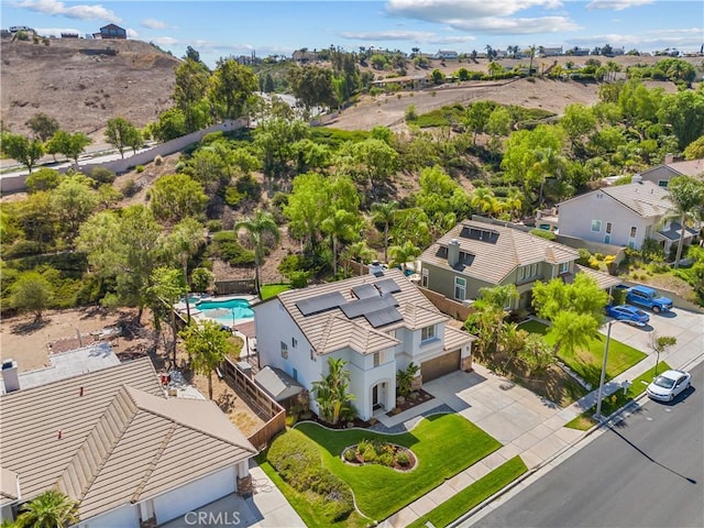 775 Via Blairo, Corona, CA 92879 - aerial view of residential area featuring a pool area