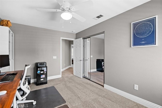 775 Via Blairo, Corona, CA 92879 - carpeted home office with a ceiling fan and baseboards