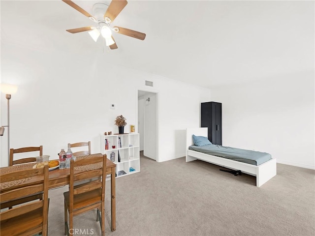 525 S Shelton St Unit 205, Burbank, CA 91506 - dining space featuring carpet and a ceiling fan
