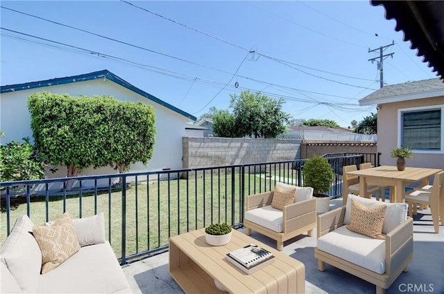 12517 Walcroft St, Lakewood, CA 90715 - view of patio featuring an outdoor living space and outdoor dining space