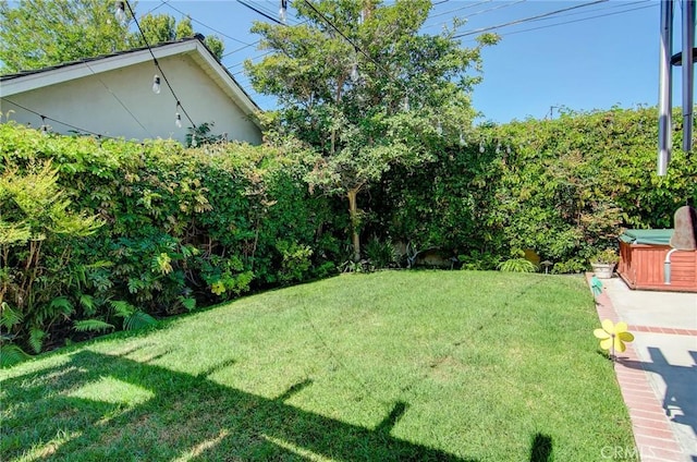 1251 Hackett Ave, Long Beach, CA 90815 - view of grassy yard with a hot tub
