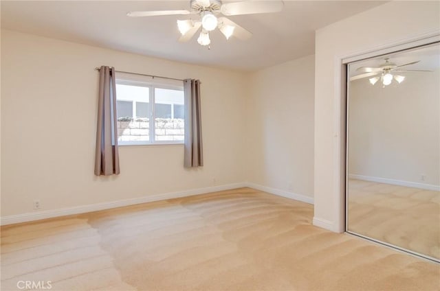1251 Hackett Ave, Long Beach, CA 90815 - unfurnished bedroom featuring carpet floors, a closet, and a ceiling fan