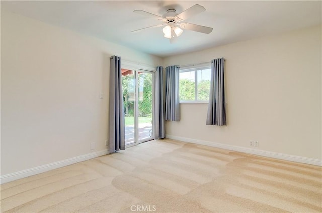 1251 Hackett Ave, Long Beach, CA 90815 - empty room featuring carpet floors and a ceiling fan