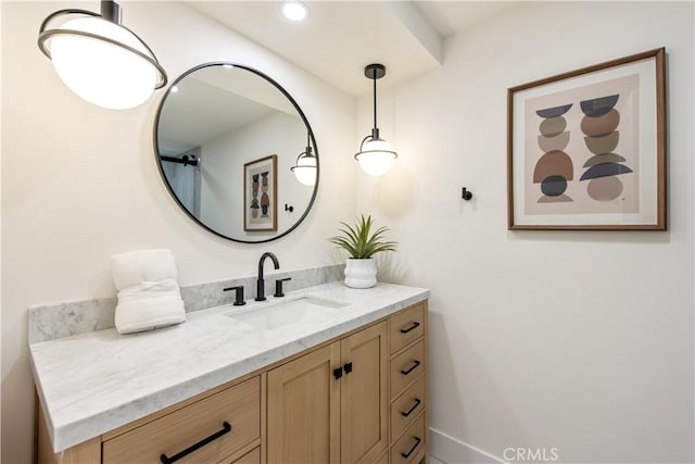 19281 Sierra Inez Rd, Irvine, CA 92603 - bathroom with vanity and recessed lighting