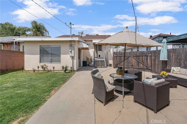 1269 W 1st St, San Pedro, CA 90732 - view of patio featuring an outdoor hangout area