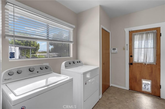 1269 W 1st St, San Pedro, CA 90732 - laundry area with washer and dryer and healthy amount of natural light