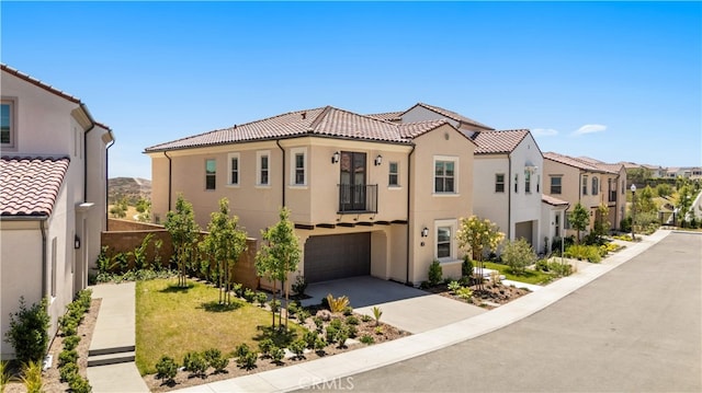 246 Canterbury, Irvine, CA 92618 - mediterranean / spanish-style house with a tiled roof, stucco siding, concrete driveway, and a residential view