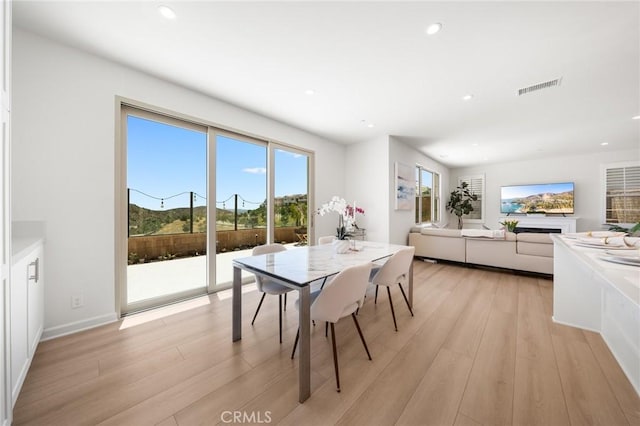 246 Canterbury, Irvine, CA 92618 - dining area featuring healthy amount of natural light, light wood-style floors, and recessed lighting
